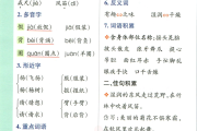 三年级语文重难点！1-8单元知识汇总，期末默写不再错
