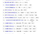 高一化学公式卡！反应方程式，每天记2个
